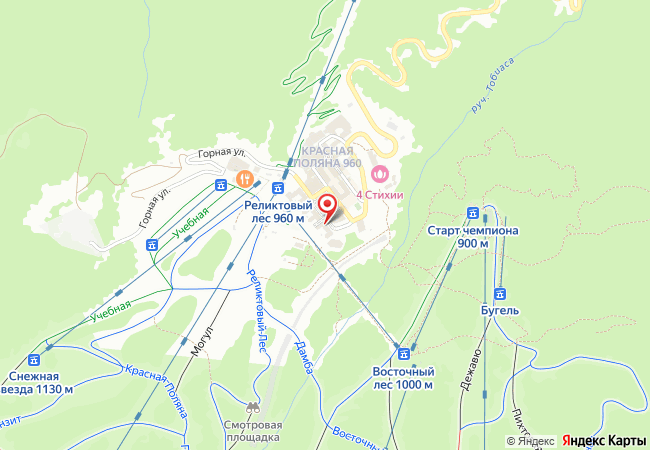 Мовенпик Красная Поляна на карте Яндекса